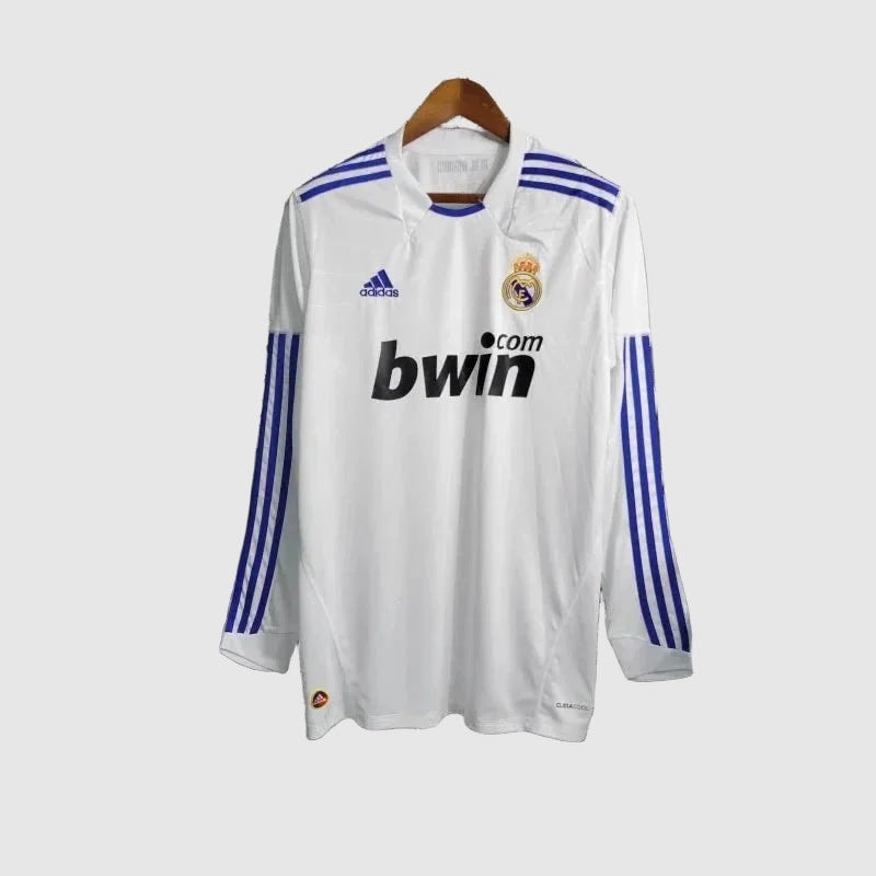 Real Madrid Retro Home Long Sleeve Jersey 2010/11