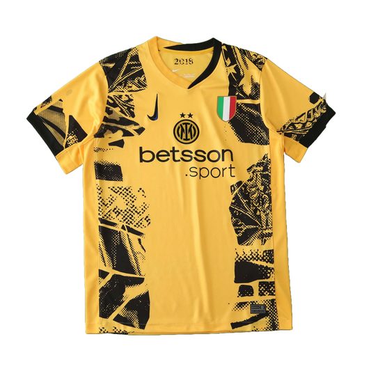 Inter Milan Away Jersey 2024/25 - Yellow Black Print