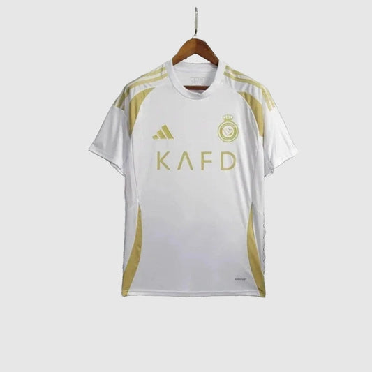 Camisa Al Nassr II 24/25 Torcedor - Branca e Dourada