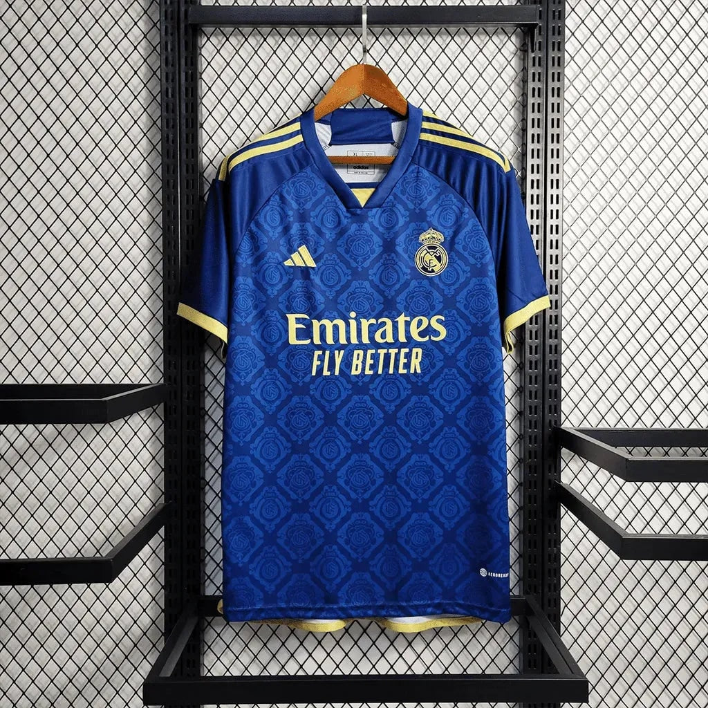 Real Madrid Away Jersey 2021/22 - Blue And Yellow - photo 5