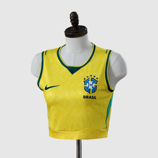 Brazil Home 2026/27 Women's Crop Tank Top