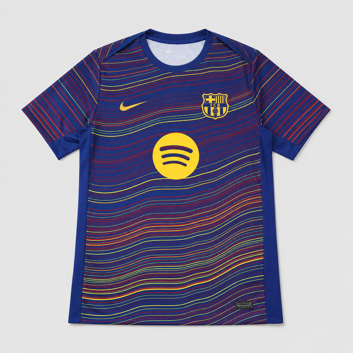 Barcelona Pre-Match Third Jersey 2025/26 - Multicolor Wave Stripes