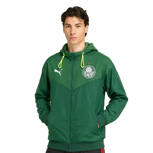 Palmeiras 2023/24 Windbreaker Jacket - Green Hooded