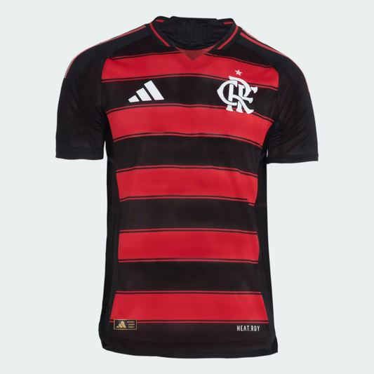 Flamengo Home Jersey 2025/26 Player Version - Red And Black Hoops