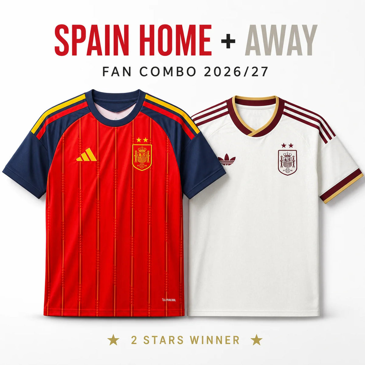 Spain Combo Home and Away 2026/27 Fan Jersey