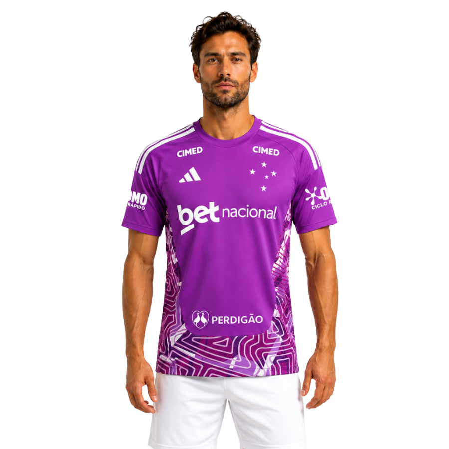 Camisa de Goleiro Cruzeiro 26/27 Torcedor - Com Patrocínio