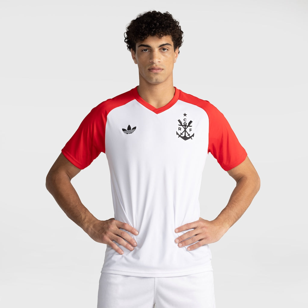 Flamengo Pre-Match 2026/27 White and Red Fan Jersey