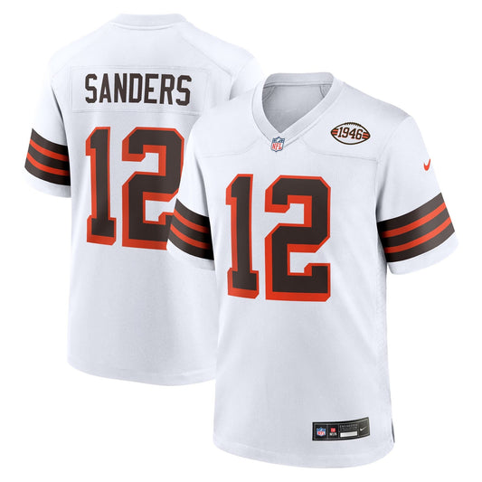 Cleveland Browns Shedeur Sanders 2025 NFL Draft 2nd Alternate Game Jersey - White