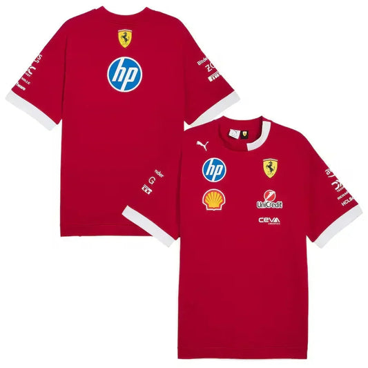 Scuderia Ferrari Team Set Up T-Shirt 2025