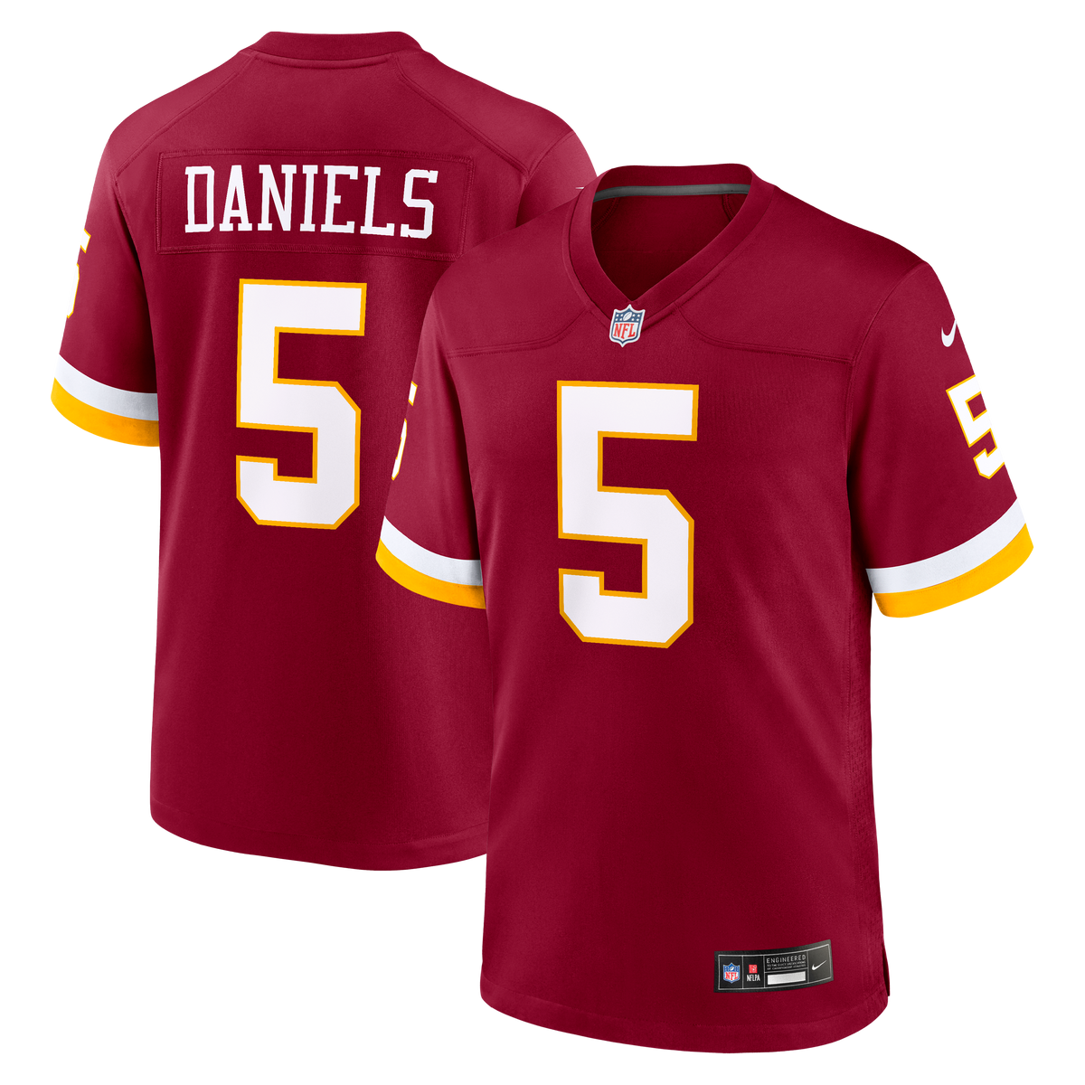 Washington Commanders Jayden Daniels Alternate Game Jersey Black - photo 16