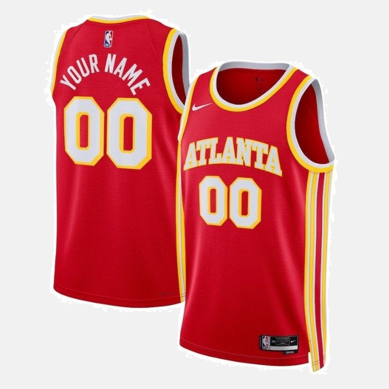 Atlanta Hawks 2023 Jersey - Custom 00 Red