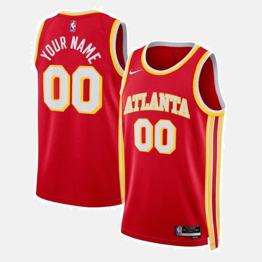 Atlanta Hawks 2023 Jersey - Custom 00 Red
