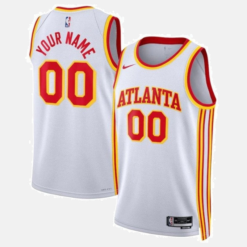Atlanta Hawks 2023 Jersey - Custom 00 White