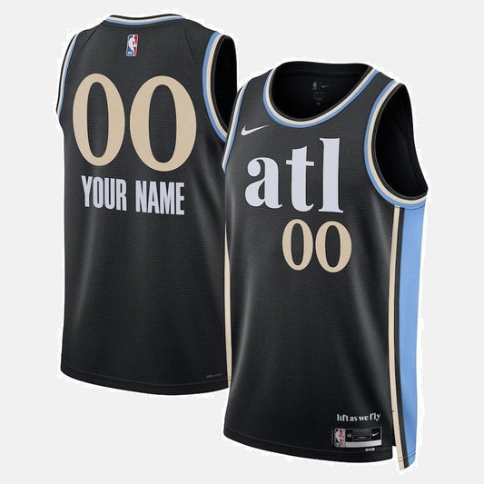 Atlanta Hawks Jersey 2023/24 - Custom 00 Black