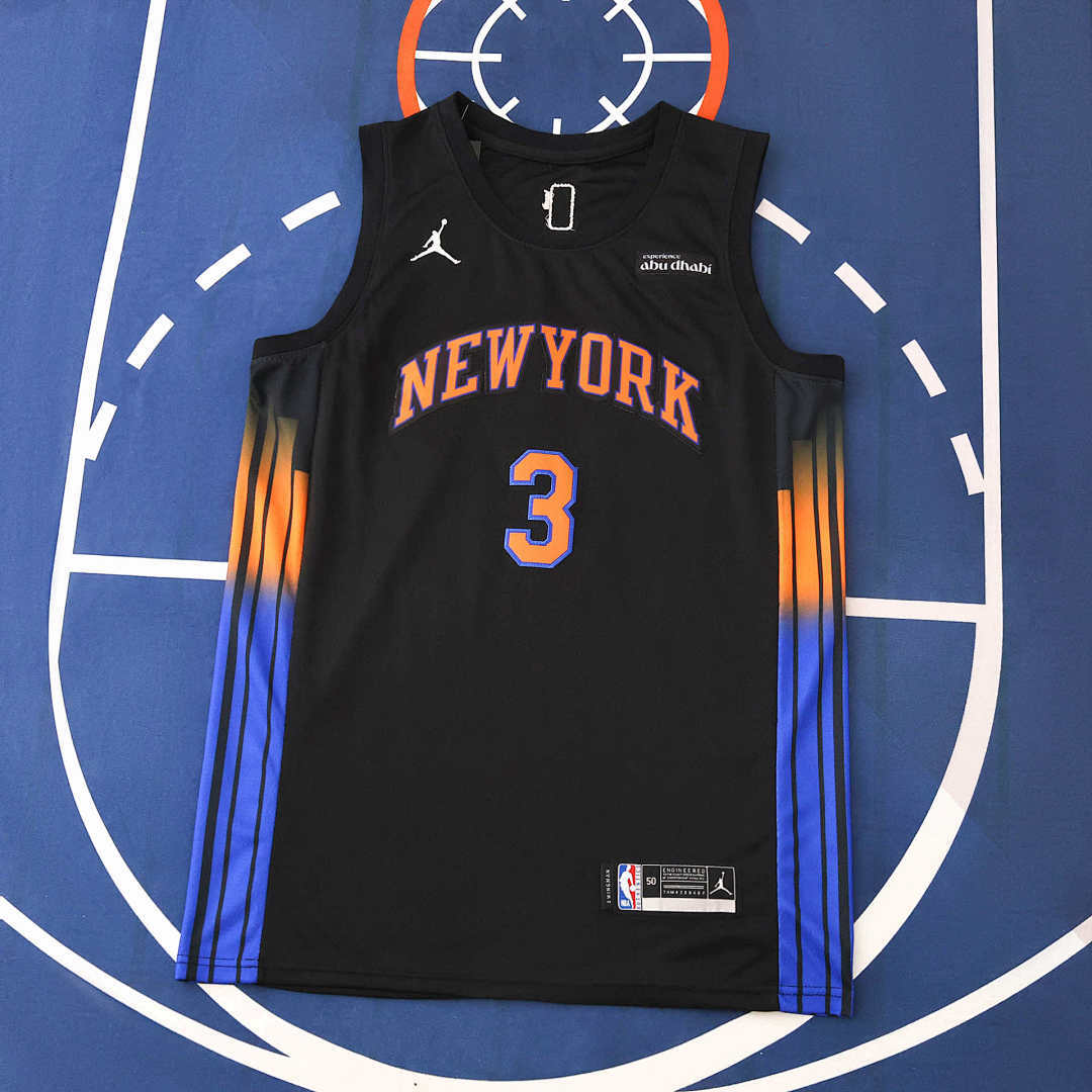 New York Knicks Jersey 2025/26 - Hart 3 Black