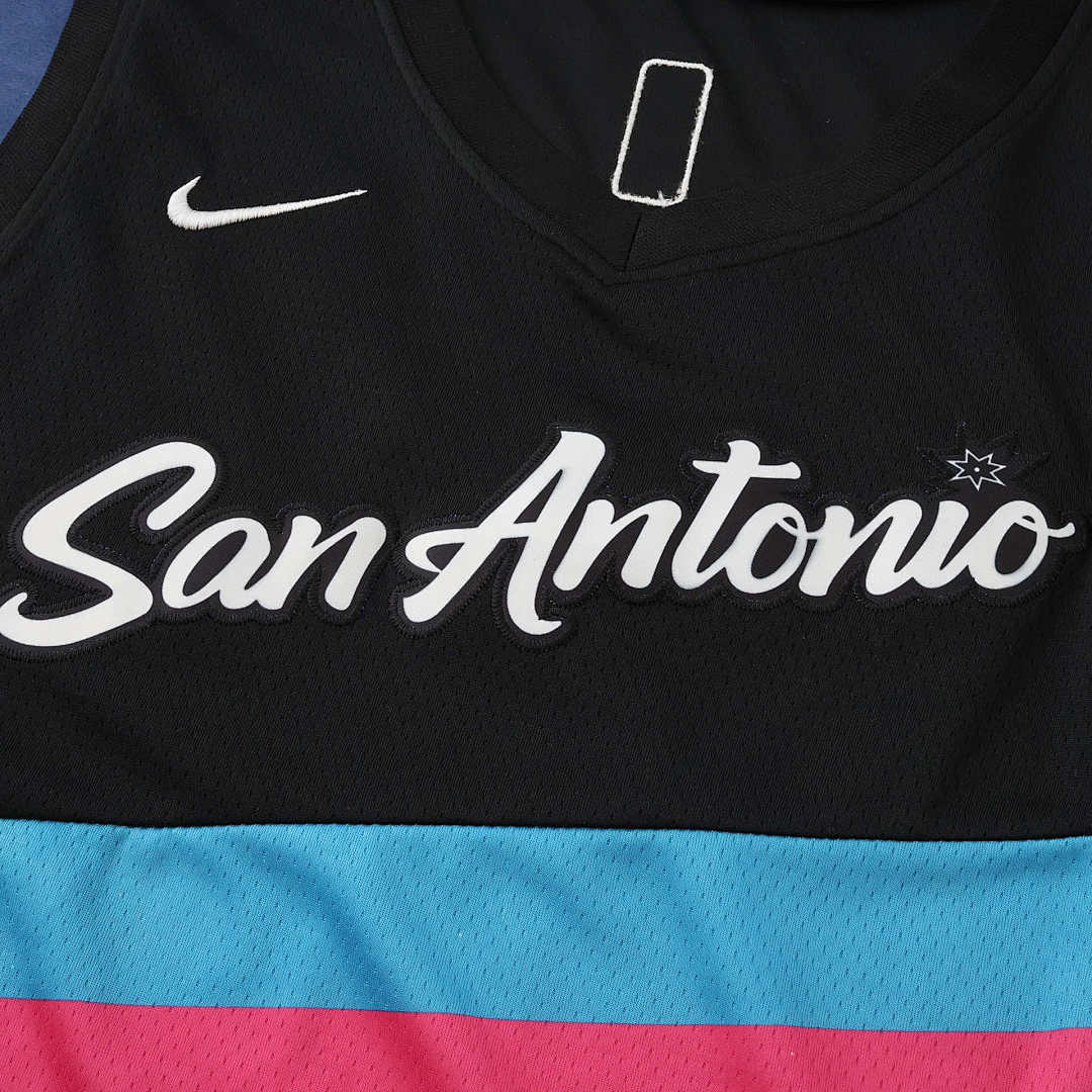 San Antonio Spurs Jersey 2025/26 - Wembanyama 1 Black - photo 4