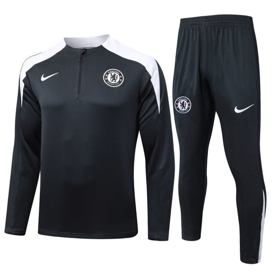 Chelsea 2025/26 Pre-Match Black Tracksuit