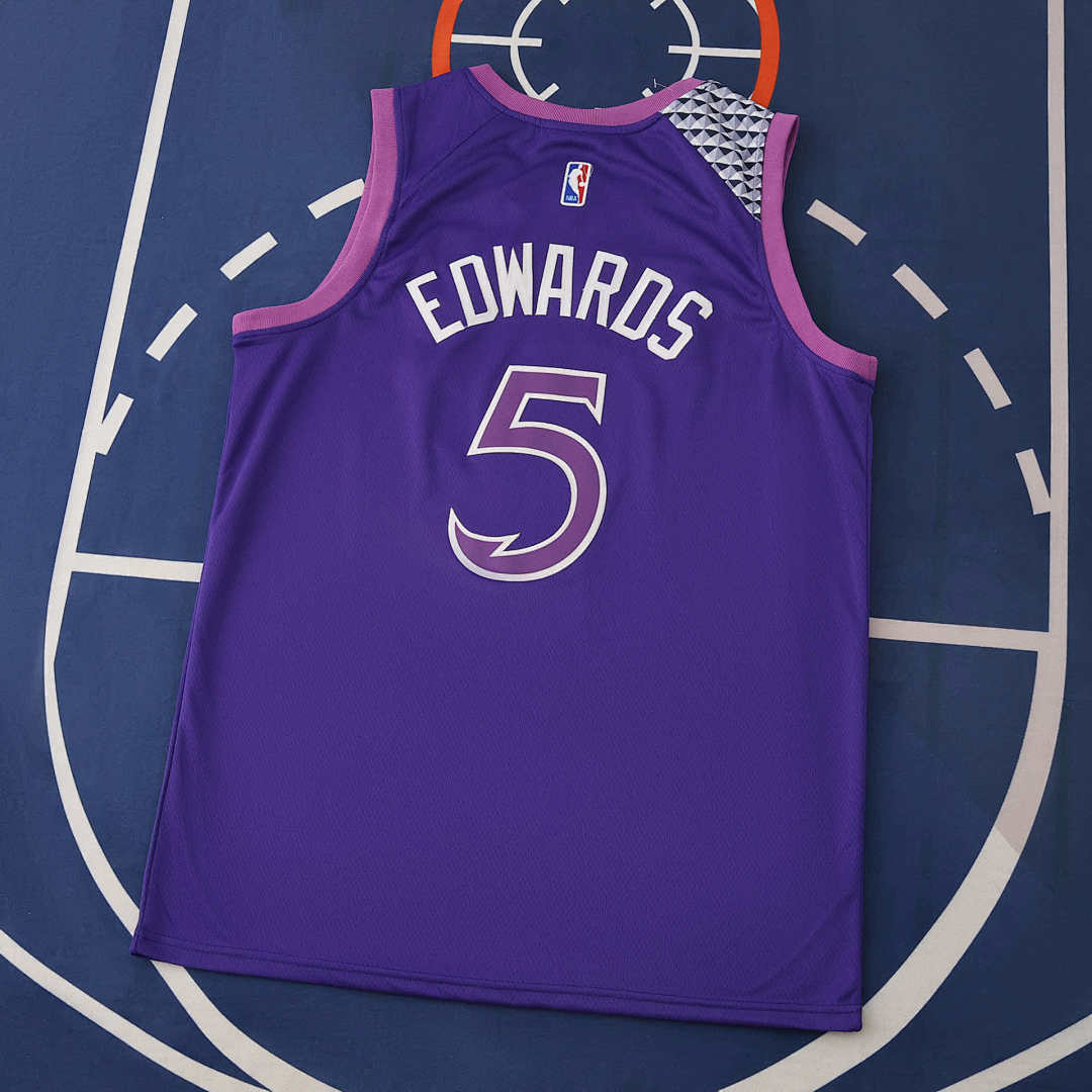 Minnesota Timberwolves Jersey 2025/26 - Edwards 5 Lavender - photo 2