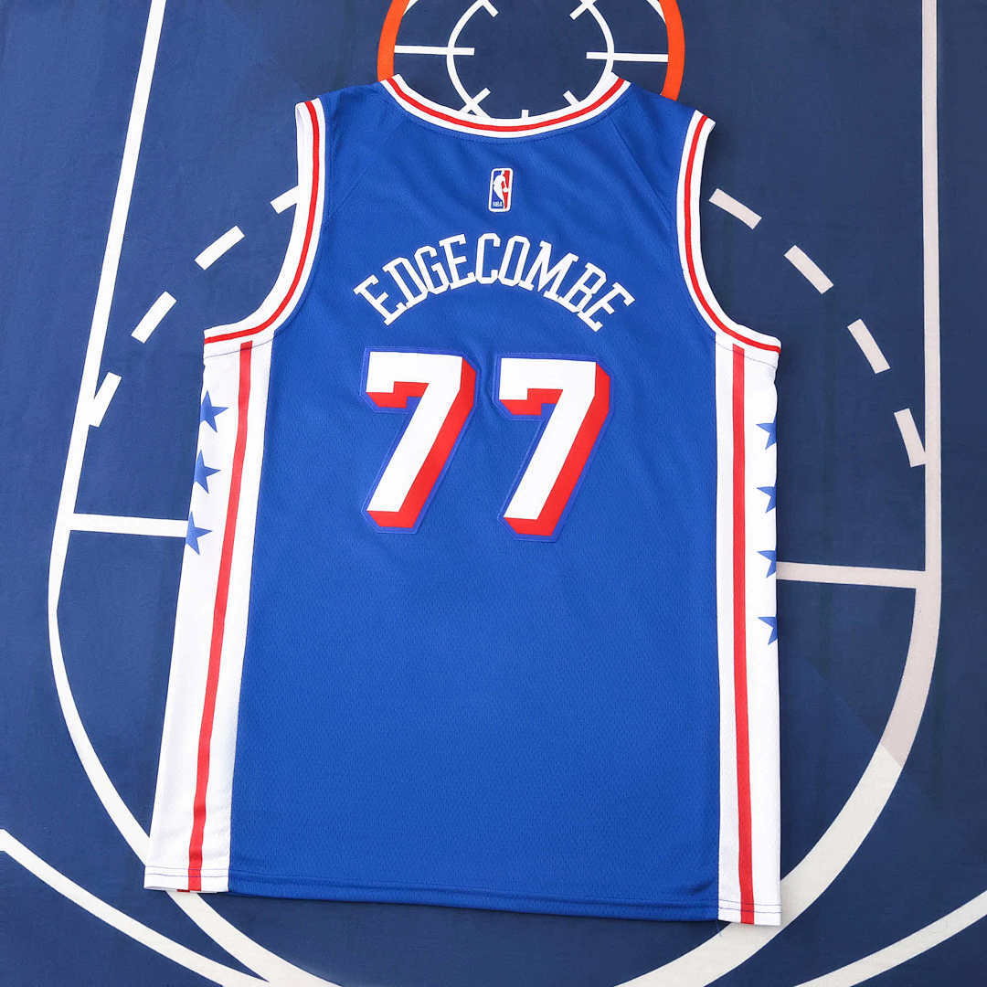 Philadelphia 76ers Jersey 2025/26 - Edgecombe 77 Blue - photo 2