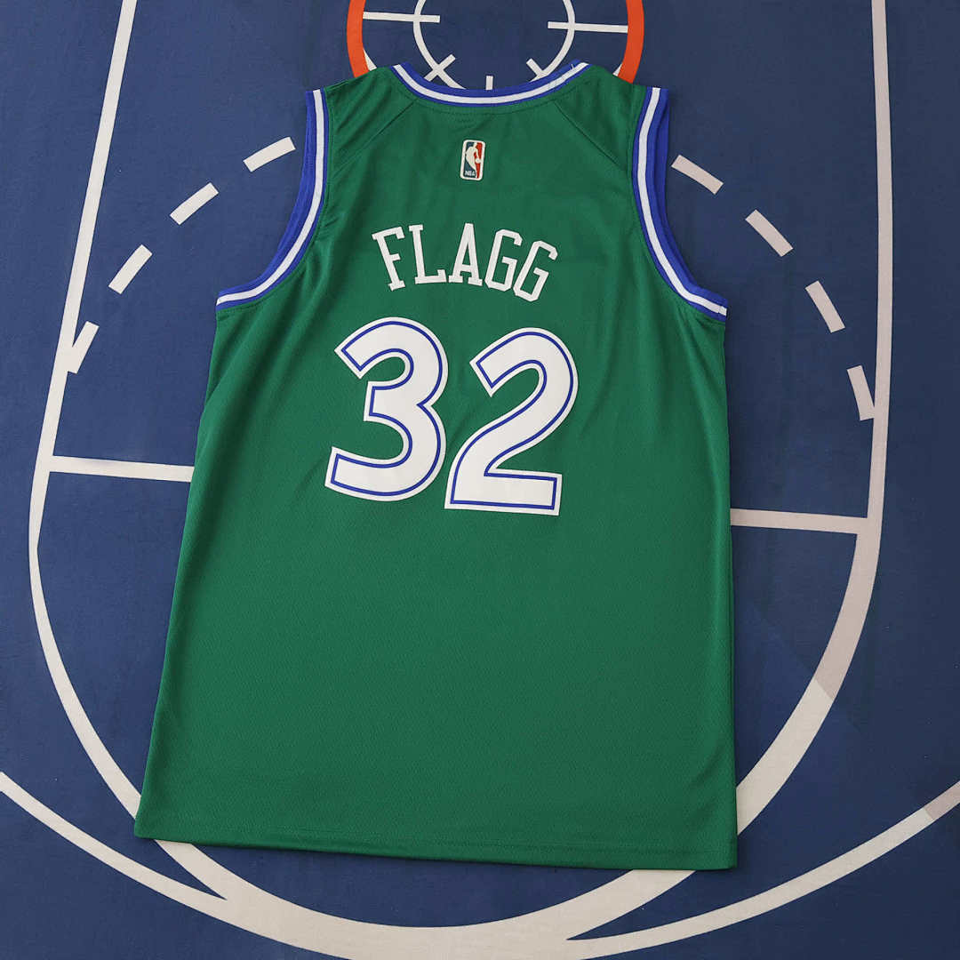 Regata Dallas Mavericks 25/26 - Flagg 32 Verde com Patch - foto 2
