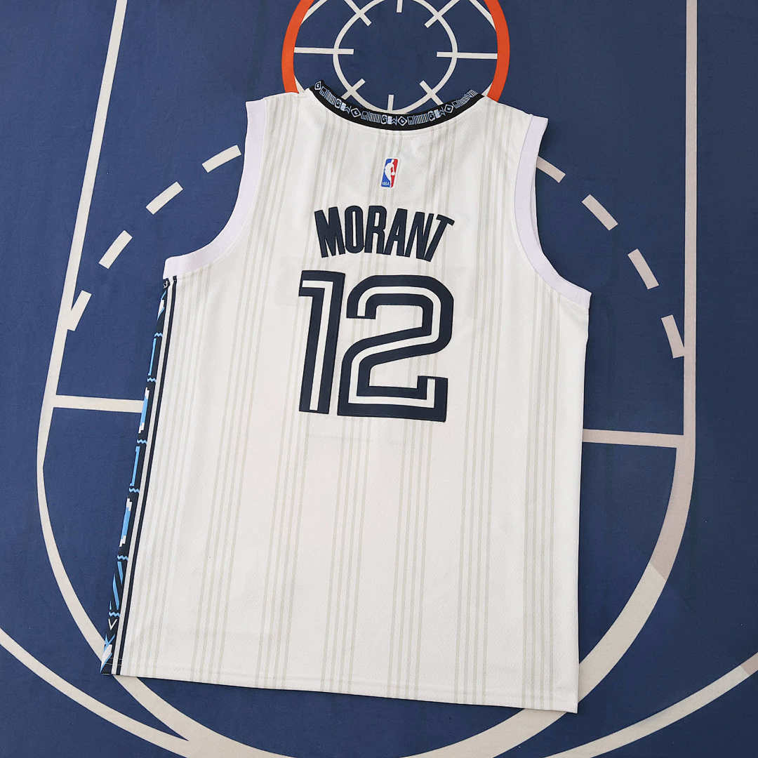 Memphis Grizzlies Jersey 2025/26 - Morant 12 White - photo 2