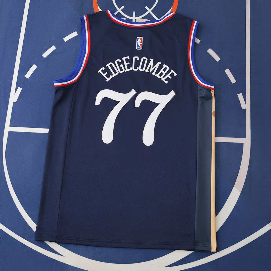 Philadelphia 76ers Jersey 2025/26 - Edgecombe 77 Navy - photo 2