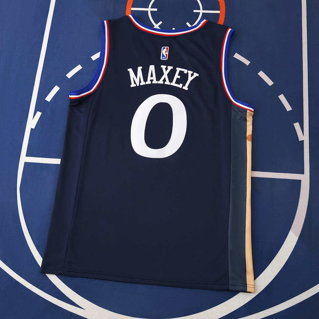 Philadelphia 76ers Jersey 2025/26 - Maxey 0 Navy - photo 2