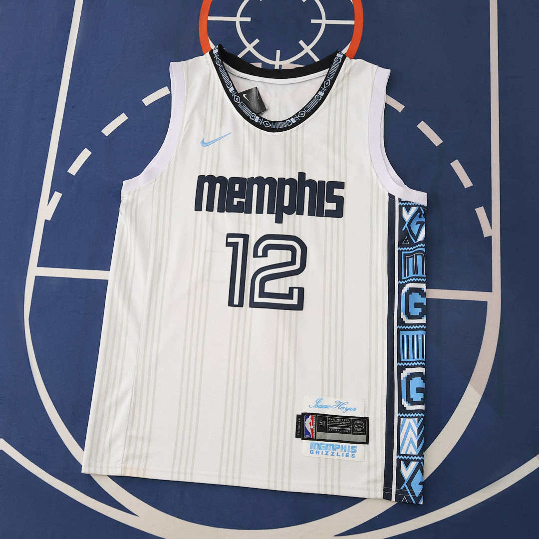 Memphis Grizzlies Jersey 2025/26 - Morant 12 White