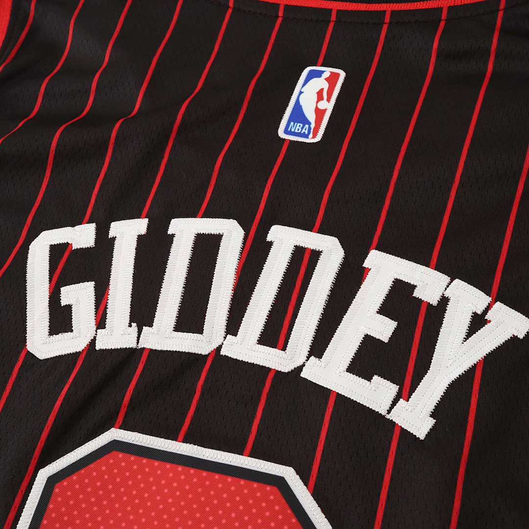 Chicago Bulls Jersey 2025/26 - Giddey 3 Black Pinstripe - photo 3