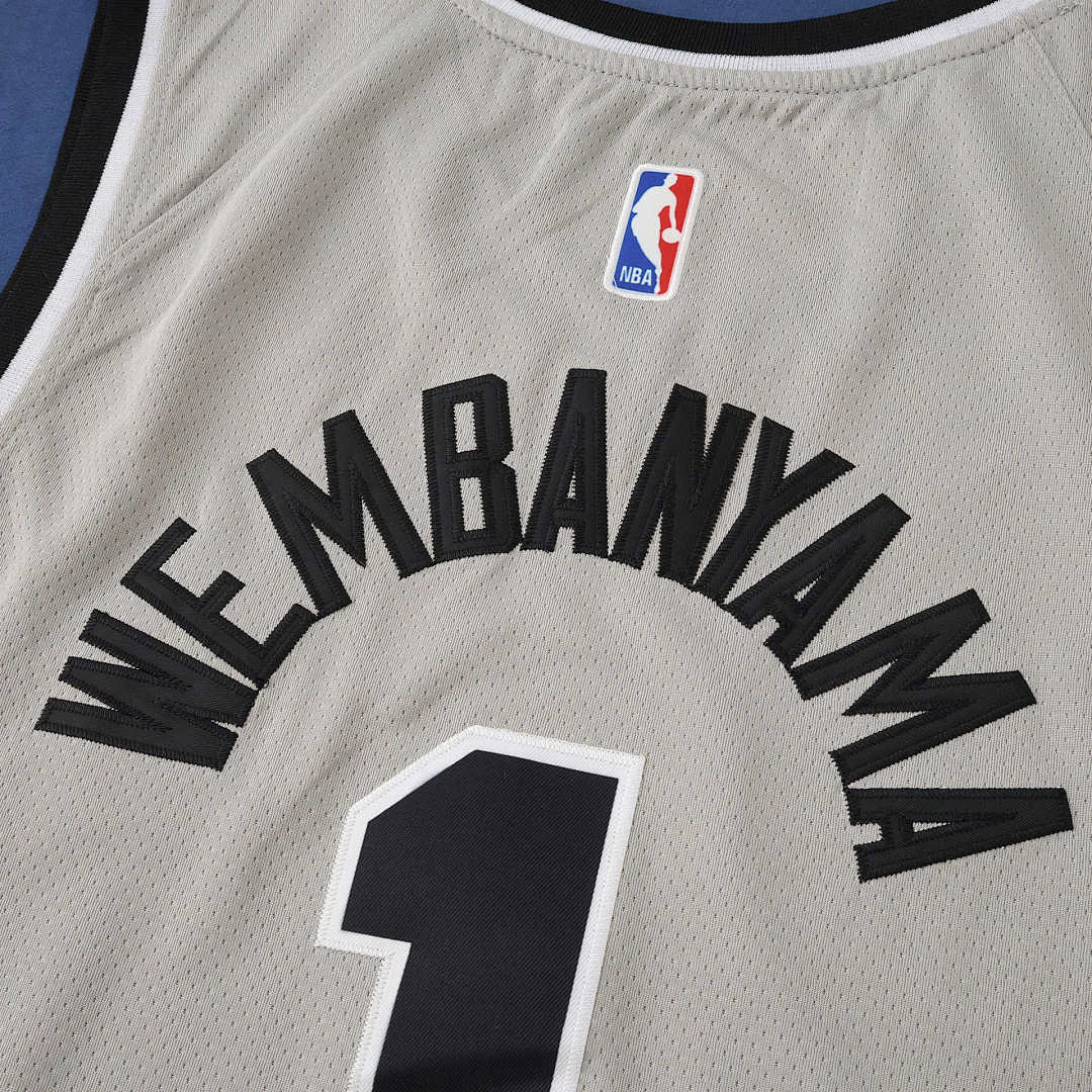 San Antonio Spurs Jersey 2025/26 - Wembanyama 1 Grey - photo 3