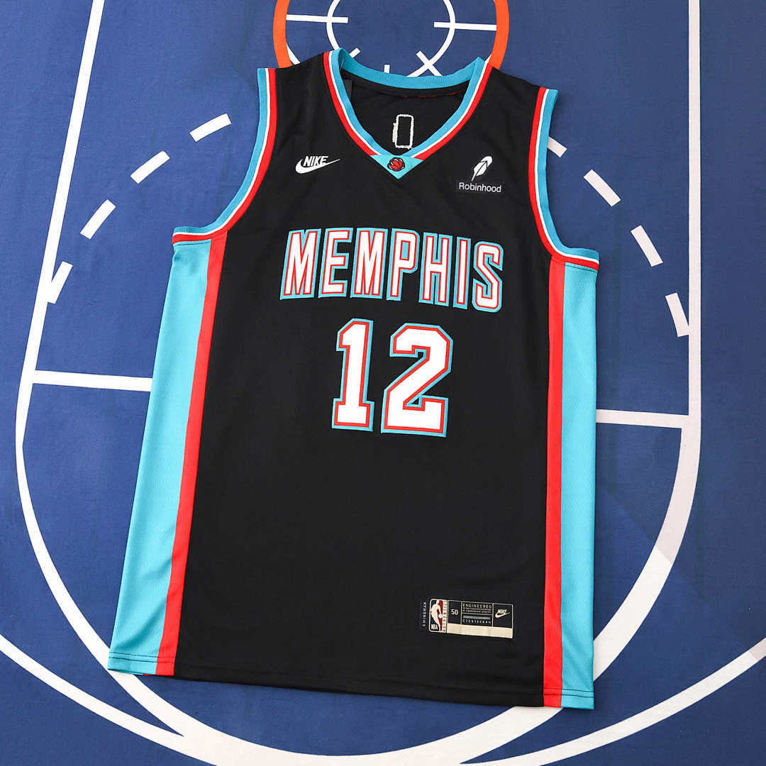 Memphis Grizzlies Jersey 2025/26 - Morant 12 Black