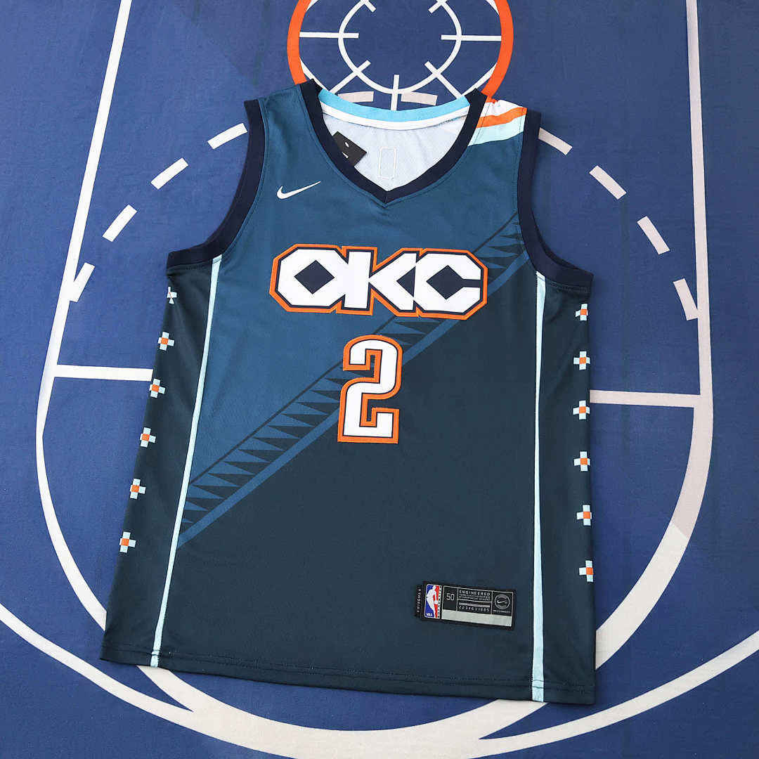 Oklahoma City Thunder Jersey 2025/26 - Gilgeous-Alexander 2 Teal
