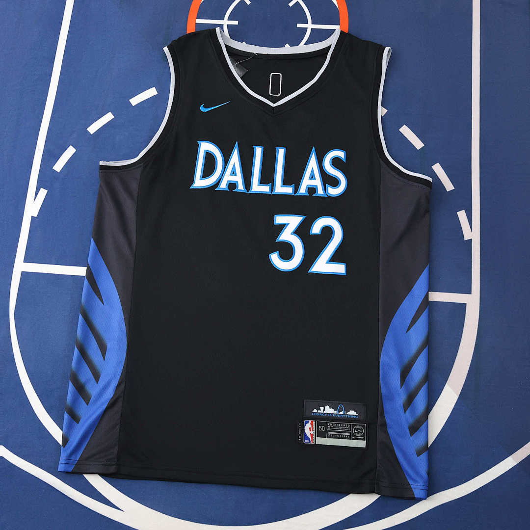 Dallas Mavericks Jersey 2025/26 - Flagg 32 Black