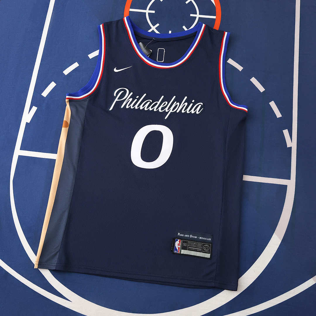 Philadelphia 76ers Jersey 2025/26 - Maxey 0 Navy