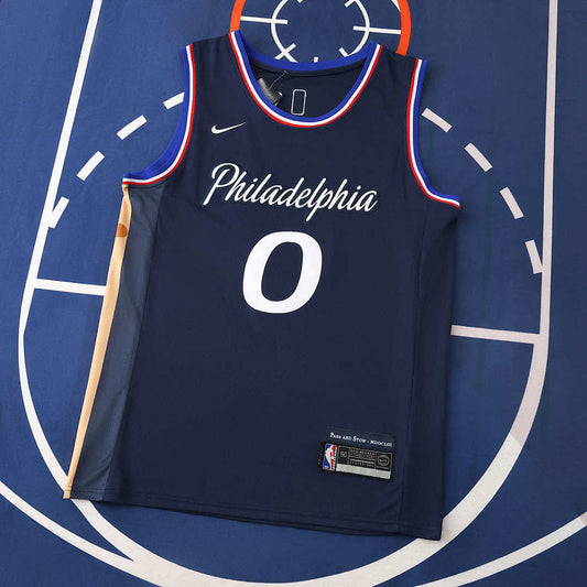 Philadelphia 76ers Jersey 2025/26 - Maxey 0 Navy