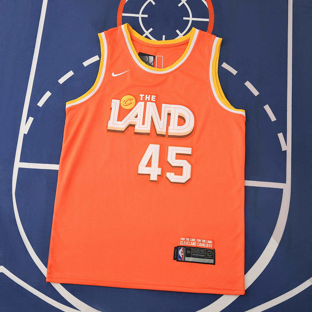 Cleveland Cavaliers Jersey 2025/26 - Mitchell 45 Orange