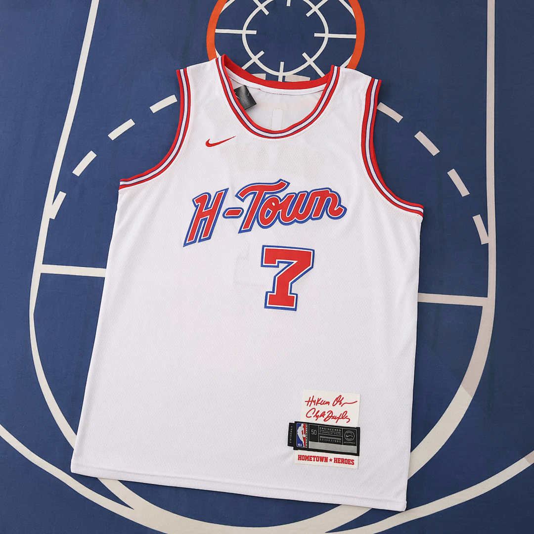 Houston Rockets Jersey 2025/26 - Durant 7 White