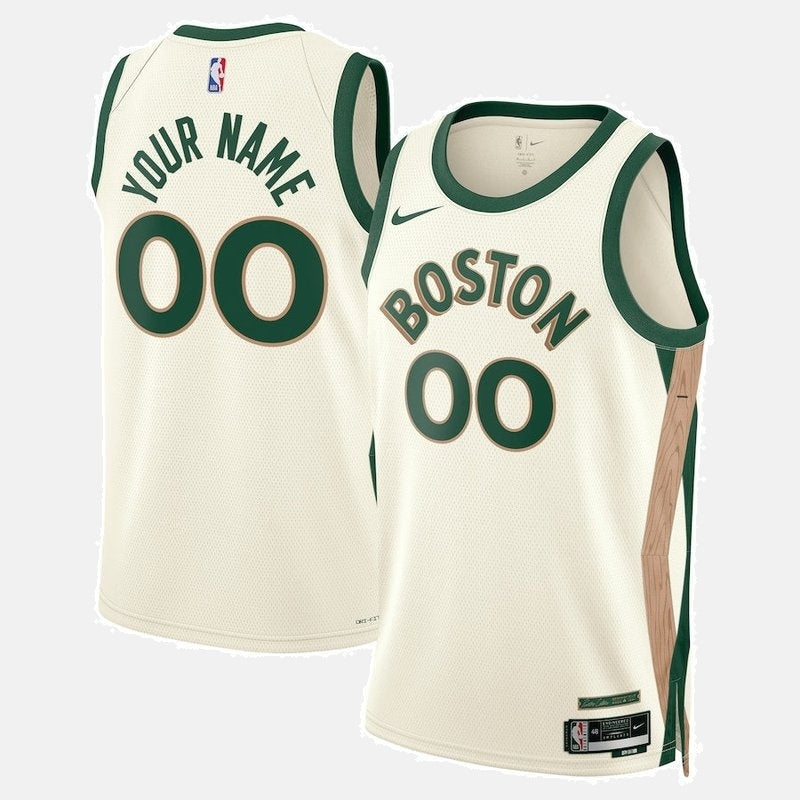Boston Celtics Jersey 2023/24 - Custom 00 Cream