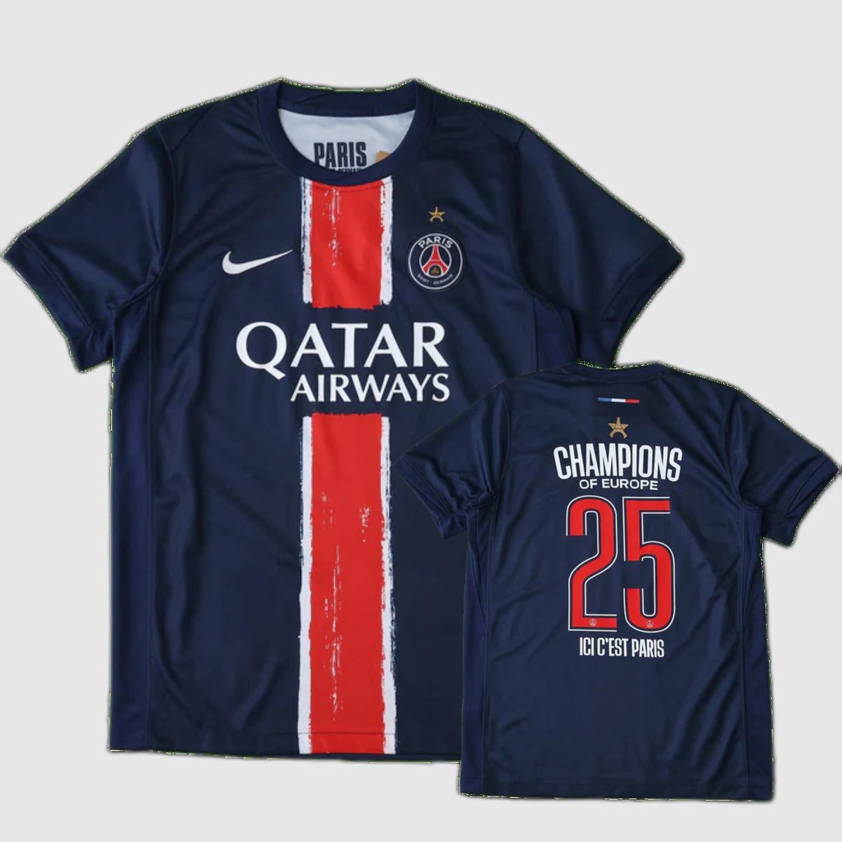Paris Saint-Germain Home Jersey 2024/25 - Champions 25 Navy