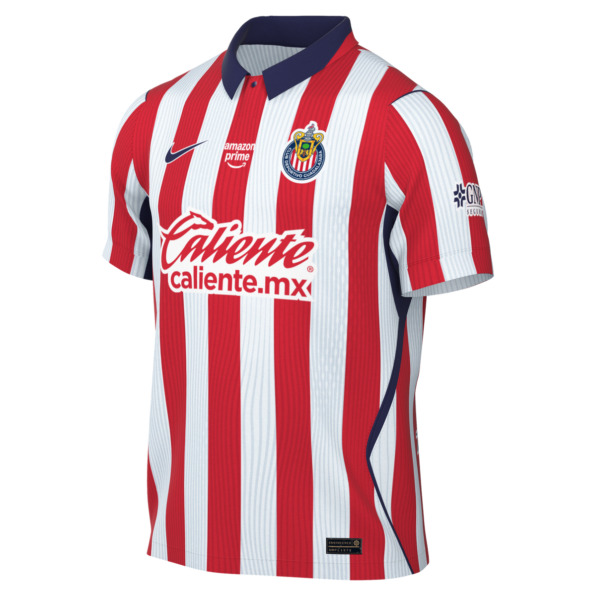 Chivas Guadalajara Home Jersey 2026/27 - Red White Navy Collar - photo 2