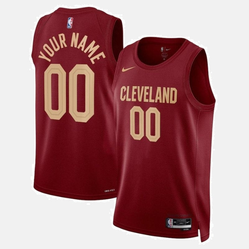 Cleveland Cavaliers 2023 Jersey - Custom 00 Wine