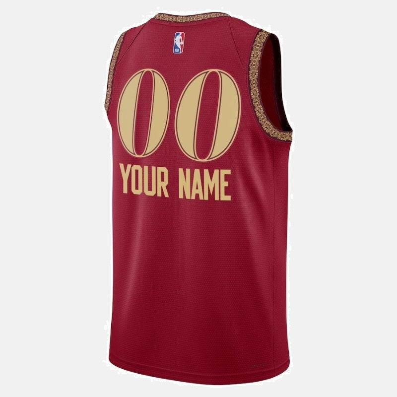 Cleveland Cavaliers Jersey 2023/24 - Custom 00 Wine - photo 2