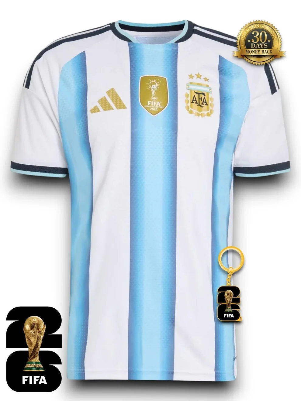 Combo Argentina Copa Mundial de la FIFA 2026 - Local 26/27, Visitante 26/27 y Portero 26/27