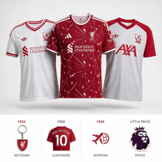 Liverpool Combo 26/27 - Home, Away and Training - Red Sleeve Training