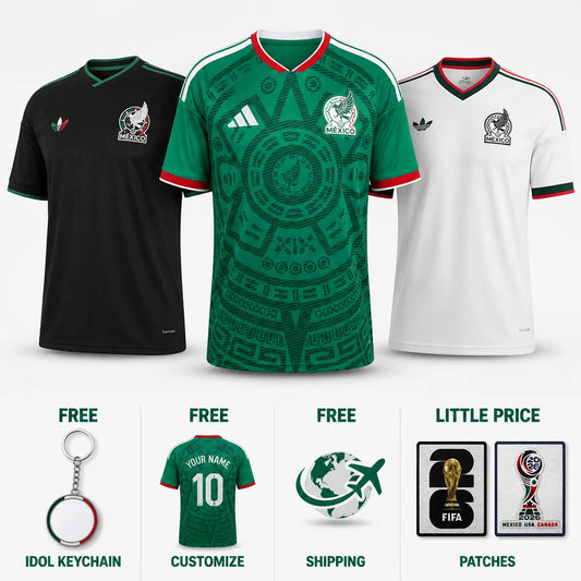 Mexico Combo Fifa World Cup 2026 - Home 26/27, Away 26/27 and Third 26/27