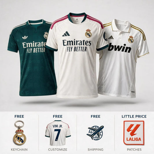 Real Madrid Combo Home 26/27, Away 26/27 and Retro 2012
