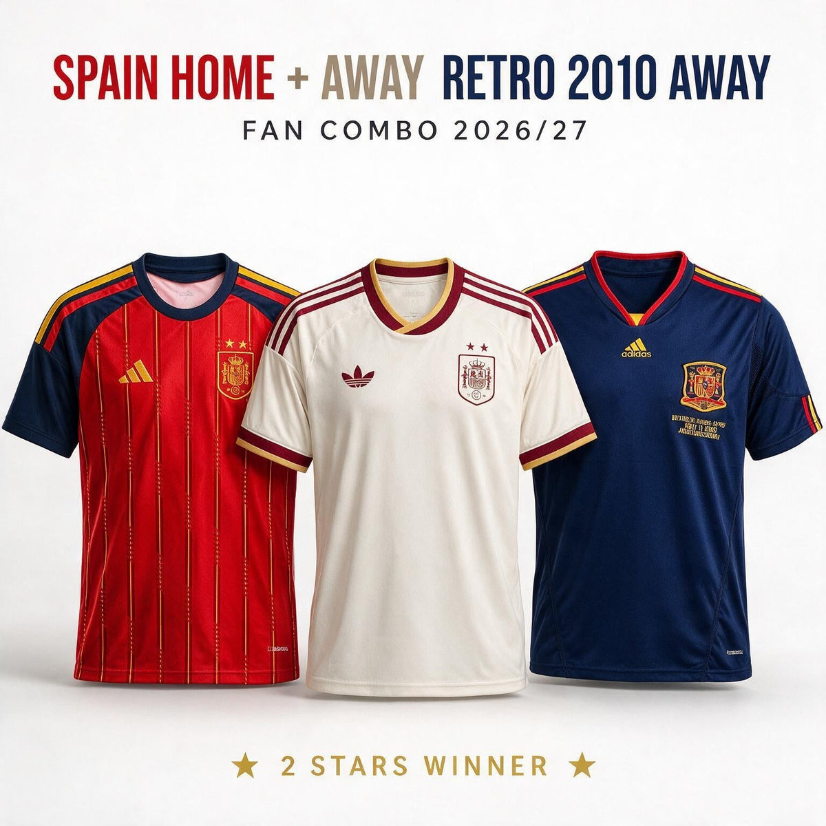 Combo Espanha 2026 (I + II + Retrô 2010)
