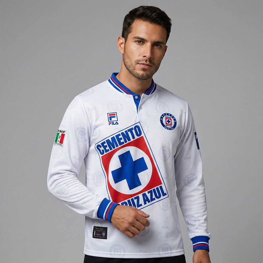 Cruz Azul Retro Away Long Sleeve Jersey 1998