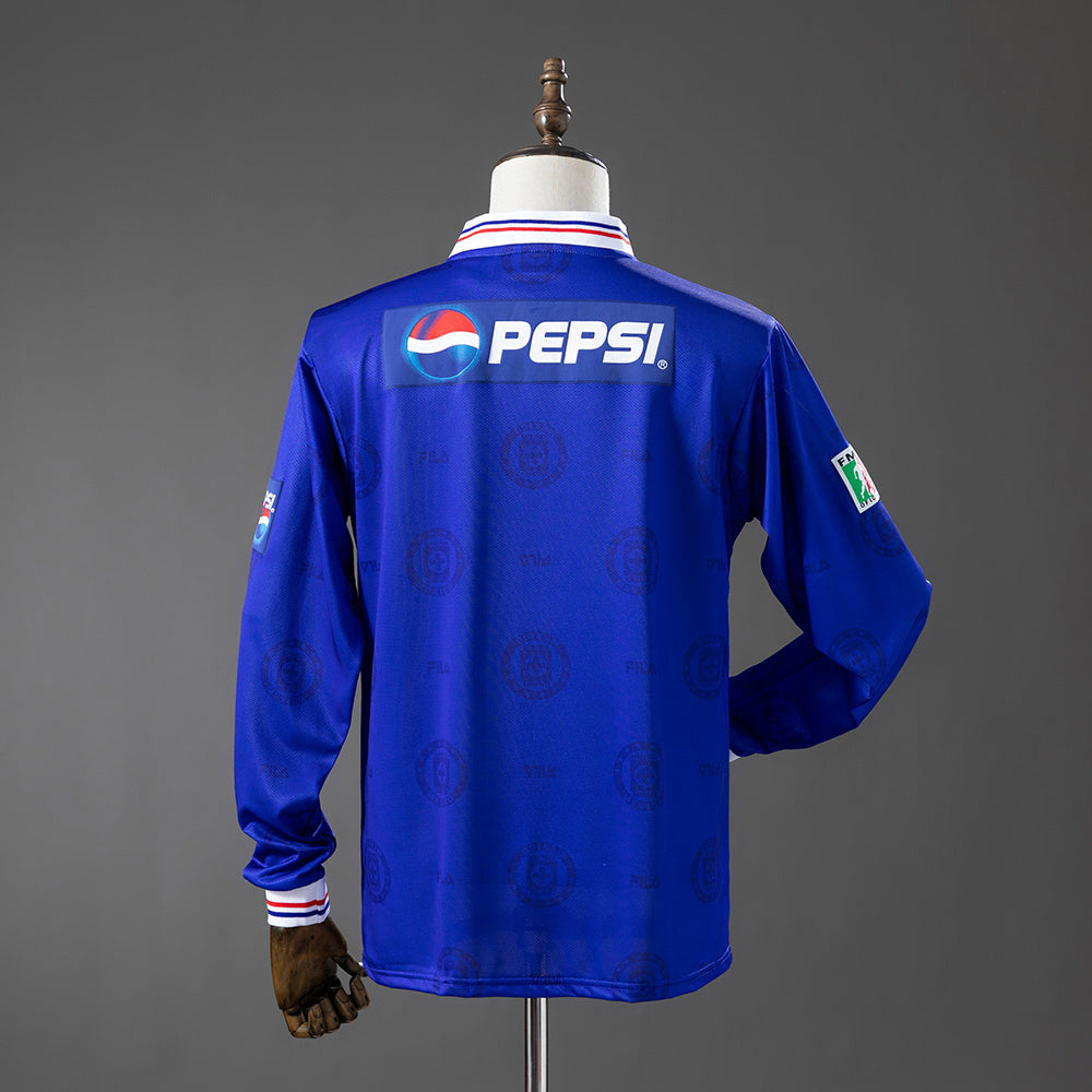 Cruz Azul Retro Home Long Sleeve Jersey 1998 - photo 2