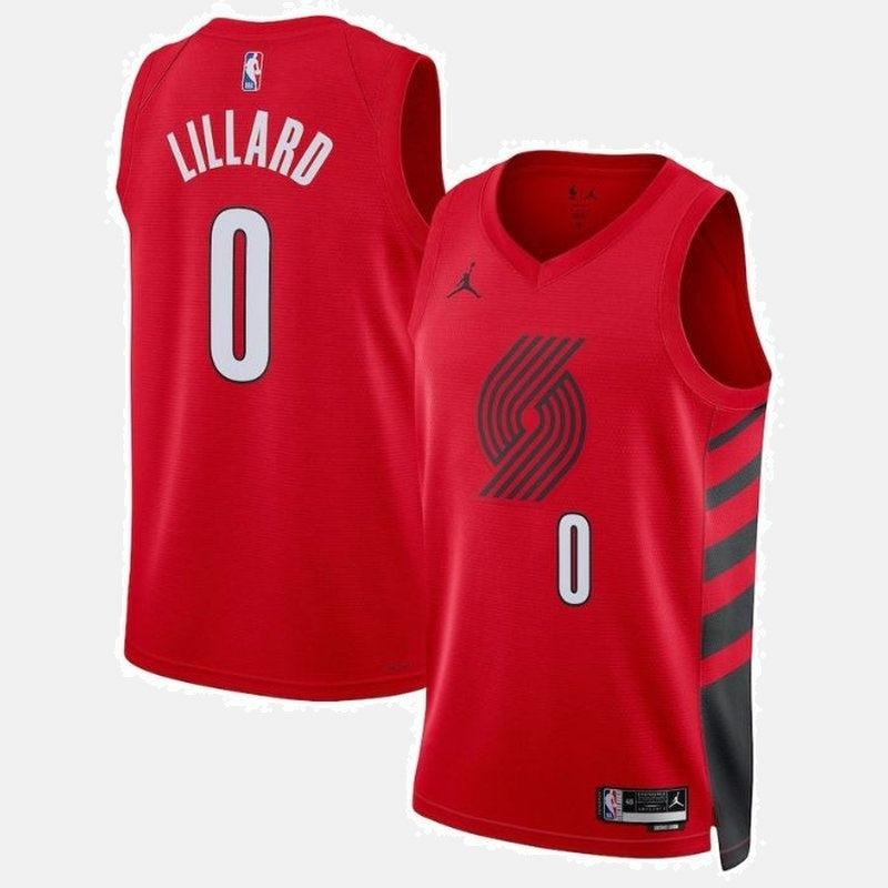 Regata Portland Trail Blazers 23 - Lillard 0 Vermelha